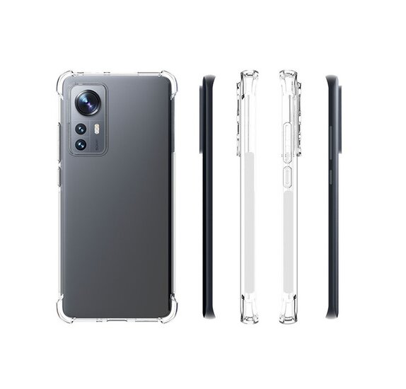 Xiaomi 12 / 12X Hoesje - MobyDefend Transparante Shockproof TPU Backcover - Verstevigde Hoeken - Volledig Doorzichtig