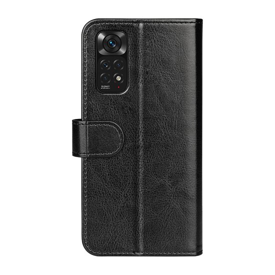 Xiaomi Redmi Note 11 / Note 11S Hoesje, MobyDefend Wallet Book Case (Sluiting Achterkant), Zwart