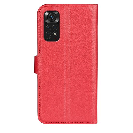 Xiaomi Redmi Note 11 / Note 11S Hoesje - MobyDefend Kunstleren Wallet Book Case (Sluiting Voorkant) - Rood