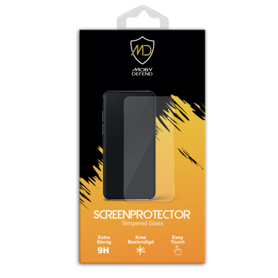 3-Pack Oppo A76 Screenprotectors, MobyDefend Case-Friendly Gehard Glas Screensavers