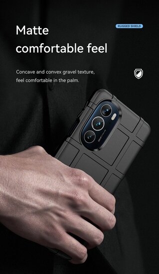 Motorola Edge 30 Pro Hoesje - Mobydefend Rugged Shield TPU Backcover - Groen
