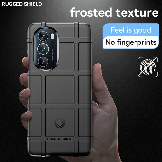 Motorola Edge 30 Pro Hoesje - Mobydefend Rugged Shield TPU Backcover - Groen