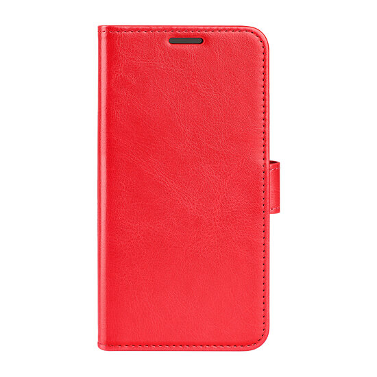 Motorola Edge 30 Pro Hoesje, MobyDefend Wallet Book Case (Sluiting Achterkant), Rood