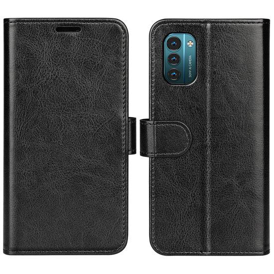 Nokia G11 / Nokia G21 Hoesje - MobyDefend Wallet Book Case (Sluiting Achterkant) - Zwart