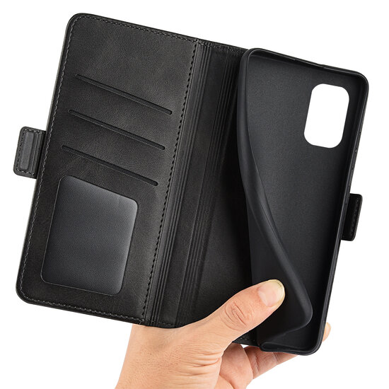 Nokia G11 / Nokia G21 Hoesje - MobyDefend Luxe Wallet Book Case (Sluiting Zijkant) - Zwart