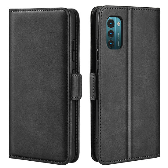 Nokia G11 / Nokia G21 Hoesje - MobyDefend Luxe Wallet Book Case (Sluiting Zijkant) - Zwart