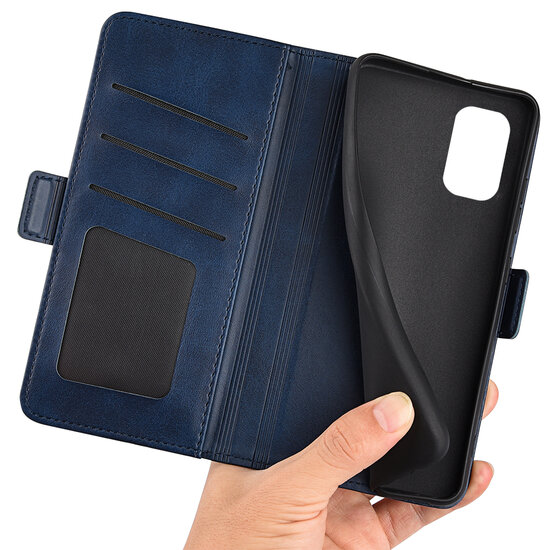 Nokia G11 / Nokia G21 Hoesje - MobyDefend Luxe Wallet Book Case (Sluiting Zijkant) - Blauw