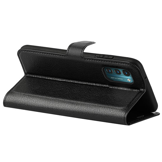 Nokia G11 / Nokia G21 Hoesje - MobyDefend Kunstleren Wallet Book Case (Sluiting Voorkant) - Zwart