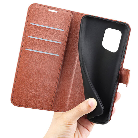 Oppo Find X5 Hoesje - MobyDefend Kunstleren Wallet Book Case (Sluiting Voorkant) - Bruin