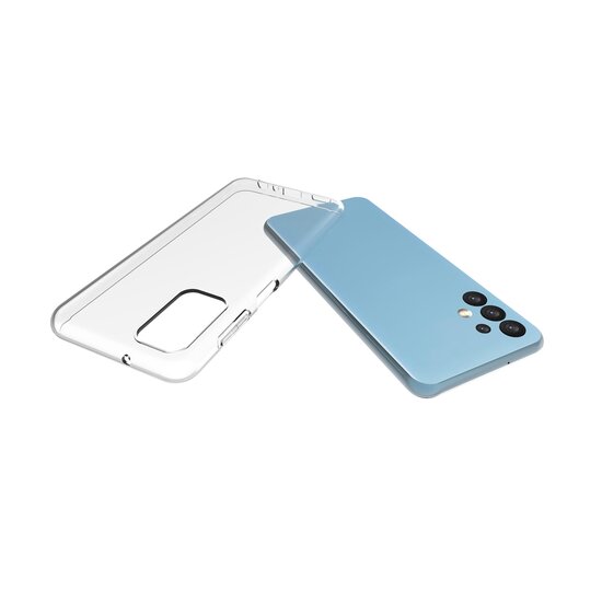 Samsung Galaxy A13 (4G) Hoesje - MobyDefend Transparante TPU Backcover - Volledig Doorzichtig