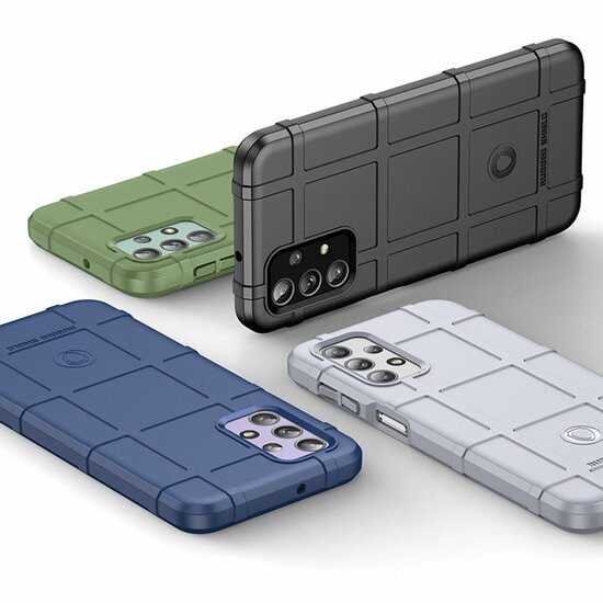 Samsung Galaxy A23 Hoesje - Mobydefend Rugged Shield TPU Backcover - Groen