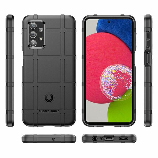 Samsung Galaxy A23 Hoesje - Mobydefend Rugged Shield TPU Backcover - Groen