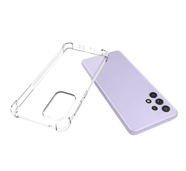 Samsung Galaxy A33 Hoesje - MobyDefend Transparante Shockproof TPU Backcover - Verstevigde Hoeken - Volledig Doorzichtig