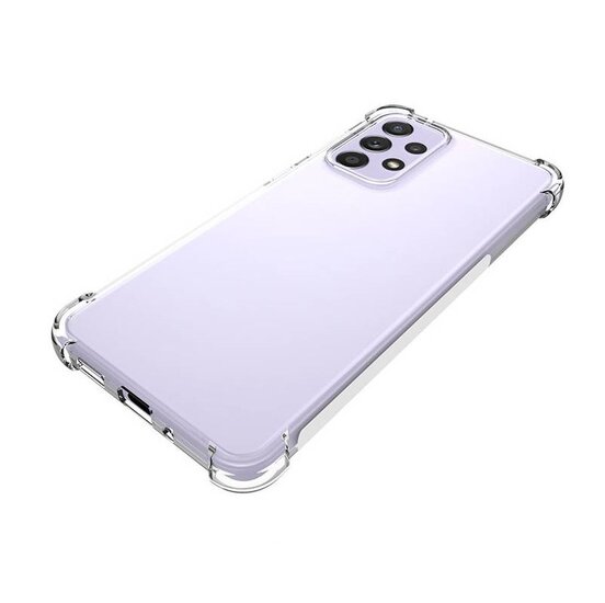 Samsung Galaxy A33 Hoesje - MobyDefend Transparante Shockproof TPU Backcover - Verstevigde Hoeken - Volledig Doorzichtig