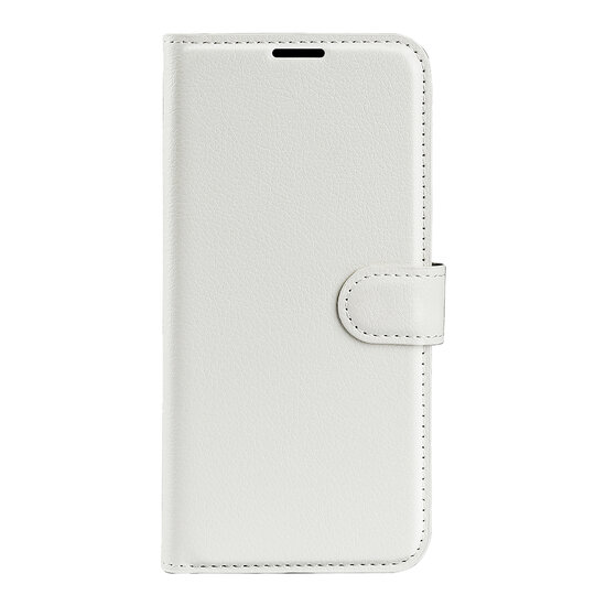 Motorola Edge 30 Pro Hoesje, MobyDefend Kunstleren Wallet Book Case (Sluiting Voorkant), Wit