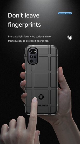Motorola Moto G22 Hoesje - Mobydefend Rugged Shield TPU Backcover - Blauw