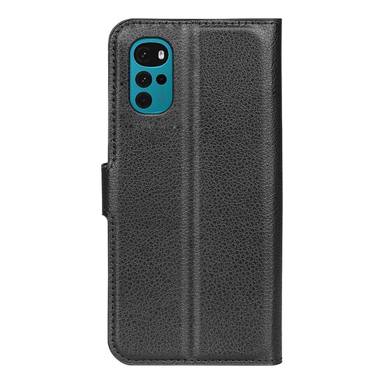 Motorola Moto G22 Hoesje - MobyDefend Kunstleren Wallet Book Case (Sluiting Voorkant) - Zwart