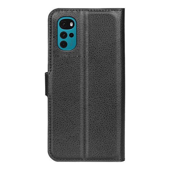 Motorola Moto G22 Hoesje, MobyDefend Kunstleren Wallet Book Case (Sluiting Voorkant), Zwart