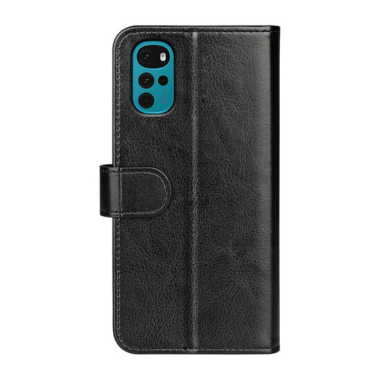 Motorola Moto G22 Hoesje - MobyDefend Wallet Book Case (Sluiting Achterkant) - Zwart