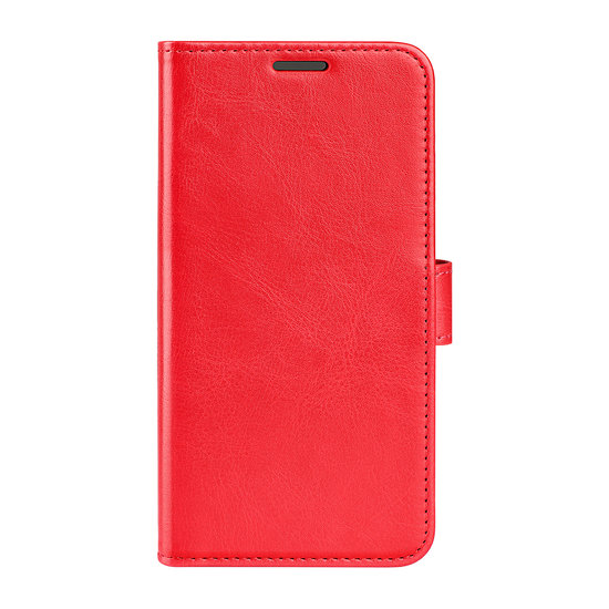 Motorola Moto G22 Hoesje, MobyDefend Wallet Book Case (Sluiting Achterkant), Rood