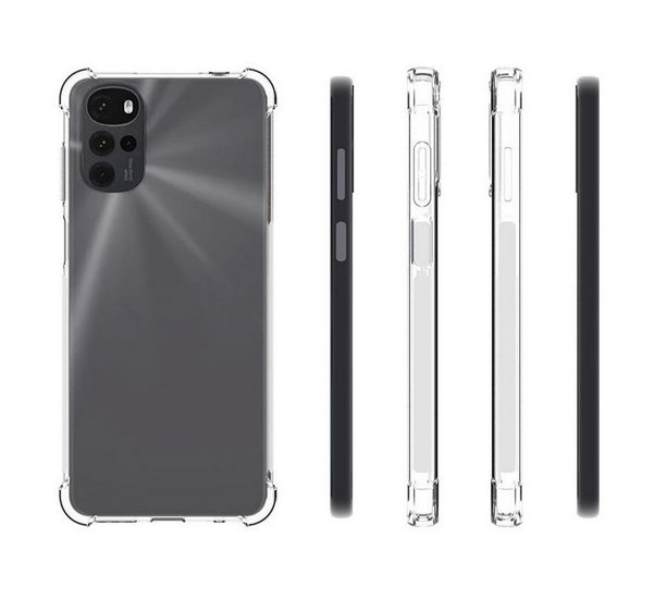 Motorola Moto G22 Hoesje - MobyDefend Transparante Shockproof TPU Backcover - Verstevigde Hoeken - Volledig Doorzichtig