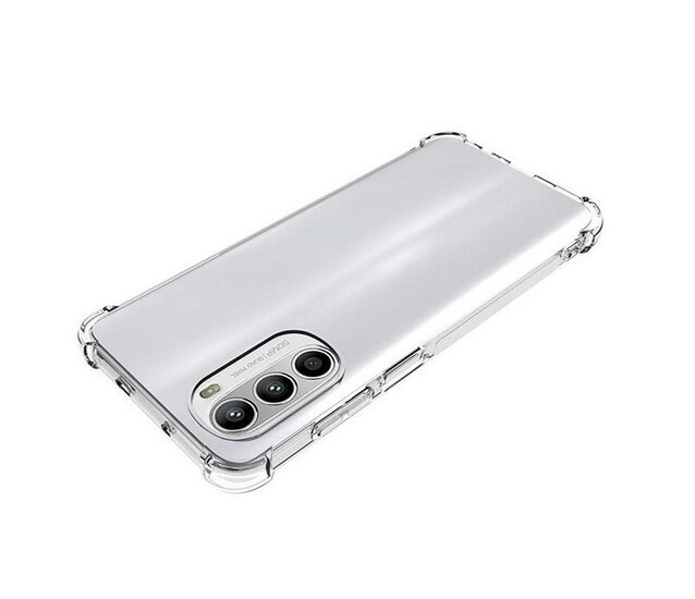 Motorola Moto G52 Hoesje - MobyDefend Transparante Shockproof TPU Backcover - Verstevigde Hoeken - Volledig Doorzichtig