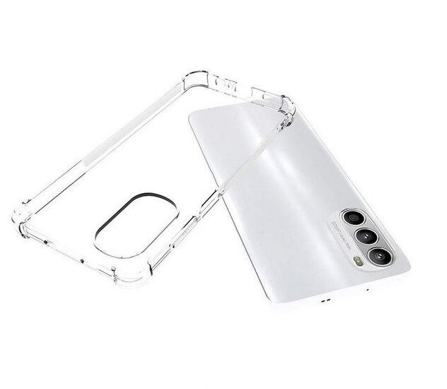 Motorola Moto G52 Hoesje - MobyDefend Transparante Shockproof TPU Backcover - Verstevigde Hoeken - Volledig Doorzichtig