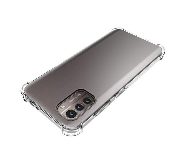 Nokia G11 / Nokia G21 Hoesje - MobyDefend Transparante Shockproof TPU Backcover - Verstevigde Hoeken - Volledig Doorzichtig