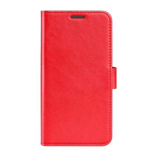 Oppo A76 / Oppo A96 Hoesje, MobyDefend Wallet Book Case (Sluiting Achterkant), Rood