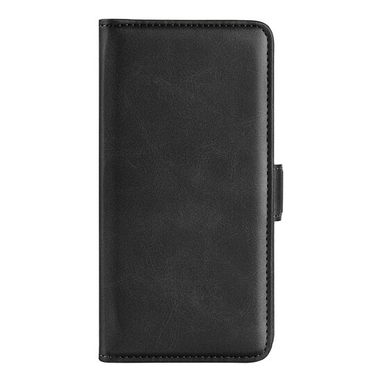 Oppo A76 / Oppo A96 Hoesje, MobyDefend Luxe Wallet Book Case (Sluiting Zijkant), Zwart