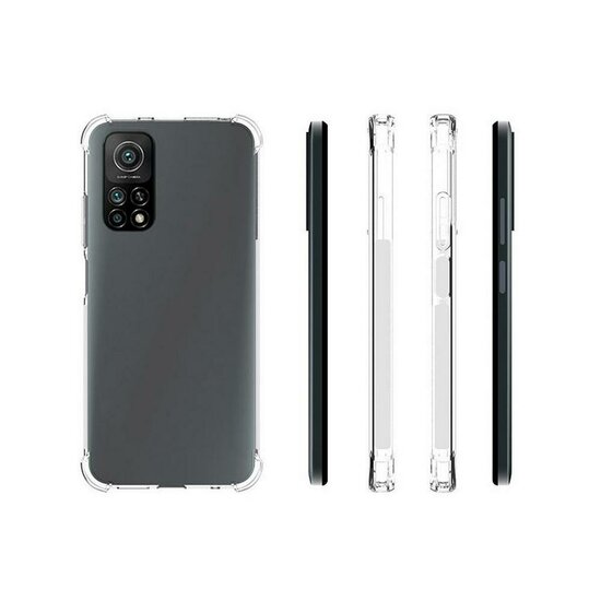 Xiaomi Redmi Note 11 / Note 11S Hoesje - MobyDefend Transparante Shockproof TPU Backcover - Verstevigde Hoeken - Volledig Doorzichtig