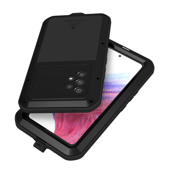 Samsung Galaxy A53 Hoes - Love Mei Metalen Case - Extreme Protection - Groen
