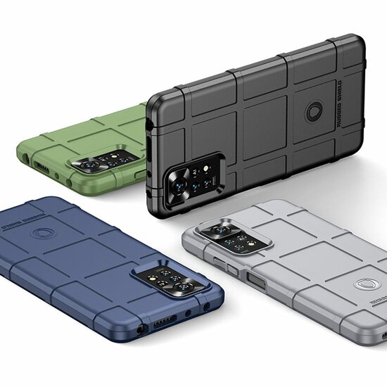 Xiaomi Redmi Note 11 Pro Hoesje - Mobydefend Rugged Shield TPU Backcover - Blauw