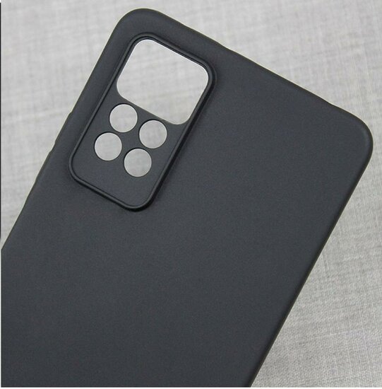 Xiaomi Redmi Note 11 Pro Hoesje - MobyDefend TPU Backcover - Mat Zwart