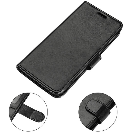 Xiaomi Redmi Note 11 Pro Hoesje, MobyDefend Wallet Book Case (Sluiting Achterkant), Zwart