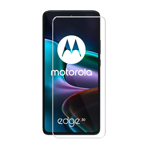 Motorola Edge 30 Screenprotector, MobyDefend Case-Friendly Gehard Glas Screensaver