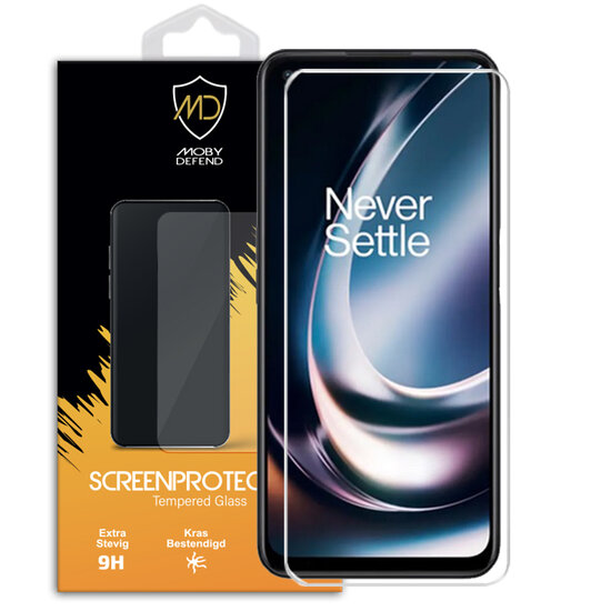 OnePlus Nord CE 2 Lite Screenprotector - MobyDefend Case-Friendly Screensaver - Gehard Glas