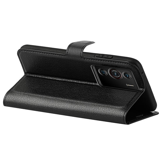 Sony Xperia 10 IV Hoesje - MobyDefend Kunstleren Wallet Book Case (Sluiting Voorkant) - Zwart