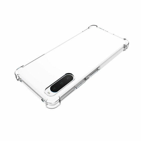 Sony Xperia 10 IV Hoesje - MobyDefend Transparante Shockproof TPU Backcover - Verstevigde Hoeken - Volledig Doorzichtig