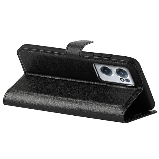 OnePlus Nord CE 2 Hoesje - MobyDefend Kunstleren Wallet Book Case (Sluiting Voorkant) - Zwart