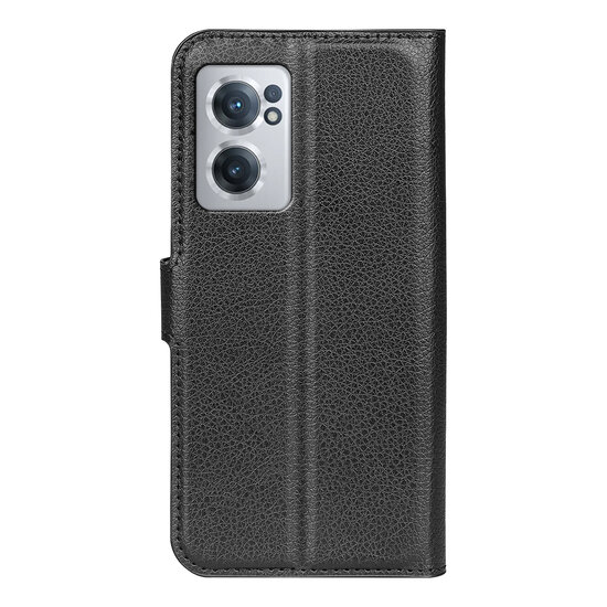 OnePlus Nord CE 2 Hoesje - MobyDefend Kunstleren Wallet Book Case (Sluiting Voorkant) - Zwart