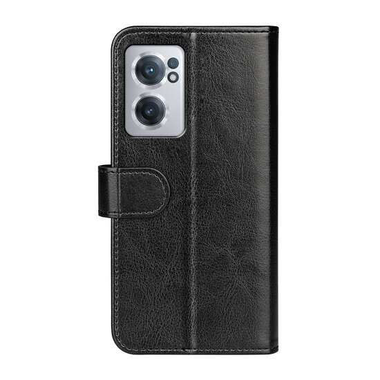 OnePlus Nord CE 2 Hoesje - MobyDefend Wallet Book Case (Sluiting Achterkant) - Zwart