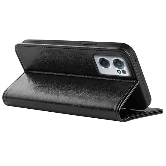 OnePlus Nord CE 2 Hoesje - MobyDefend Wallet Book Case (Sluiting Achterkant) - Zwart