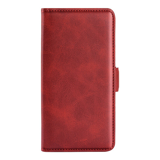 Motorola Edge 30 Hoesje, MobyDefend Luxe Wallet Book Case (Sluiting Zijkant), Rood