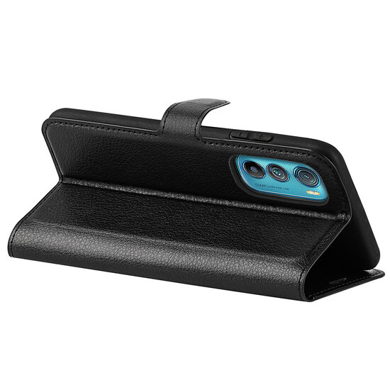 Motorola Edge 30 Hoesje - MobyDefend Kunstleren Wallet Book Case (Sluiting Voorkant) - Zwart