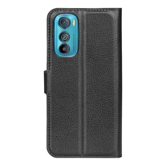Motorola Edge 30 Hoesje - MobyDefend Kunstleren Wallet Book Case (Sluiting Voorkant) - Zwart