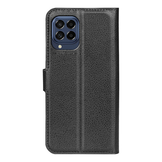 Samsung Galaxy M53 Hoesje, MobyDefend Kunstleren Wallet Book Case (Sluiting Voorkant), Zwart