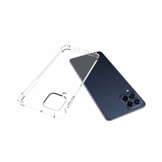 Samsung Galaxy M53 Hoesje - MobyDefend Transparante Shockproof TPU Backcover - Verstevigde Hoeken - Volledig Doorzichtig