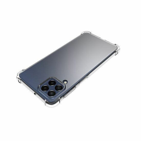 Samsung Galaxy M53 Hoesje - MobyDefend Transparante Shockproof TPU Backcover - Verstevigde Hoeken - Volledig Doorzichtig