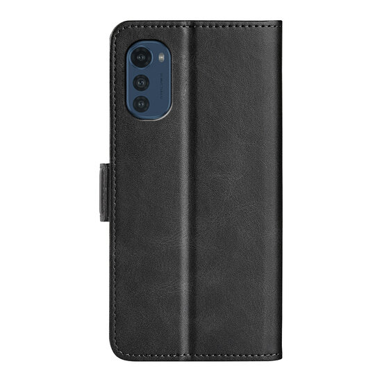 Motorola Moto E32 / E32S Hoesje, MobyDefend Luxe Wallet Book Case (Sluiting Zijkant), Zwart